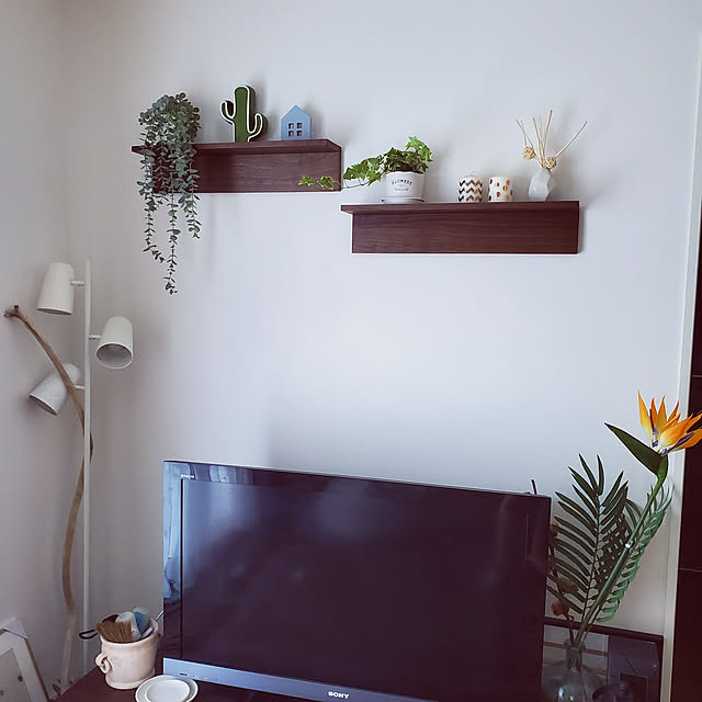 棚/IKEA 照明/観葉植物/雑貨/IKEA...などのインテリア実例 - 2021-08-02 15:38:42