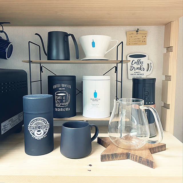 DIY棚/キッチン収納/コーヒーグッズ/マンション暮らし/コーヒーのある暮らし...などのインテリア実例 - 2022-06-14 18:03:55