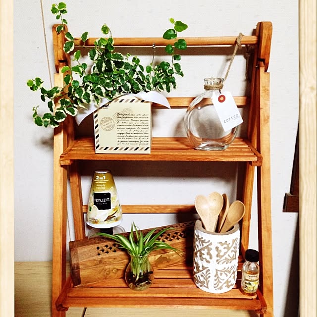 棚/観葉植物/100均/ダイソー/雑貨...などのインテリア実例 - 2014-05-01 20:39:38