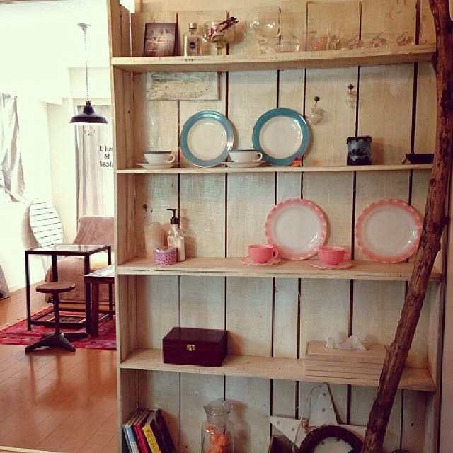 棚/アンティーク/カフェ風/DIY/ハンドメイド...などのインテリア実例 - 2017-05-17 22:07:49