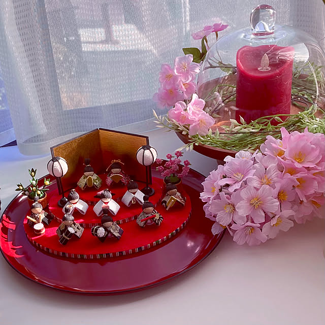 ひな祭り 飾り 置物 】ちりめん 桜橘 一対 単品 [ さくら 桜 ひな祭り 飾り 置物 】ちりめん 桜橘 一対 単品 [ さくら 桜