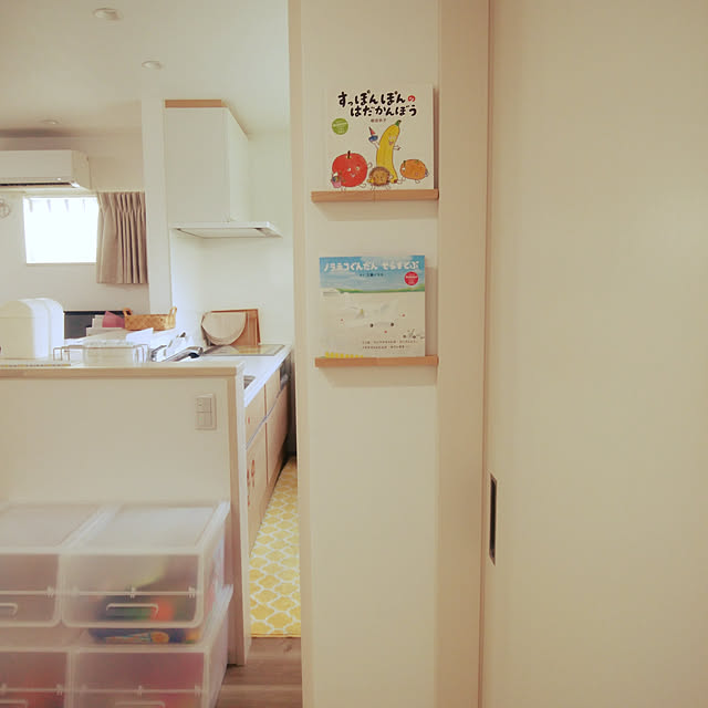棚/ダイソー/本棚/DIY/和室...などのインテリア実例 - 2018-04-12 12:35:13