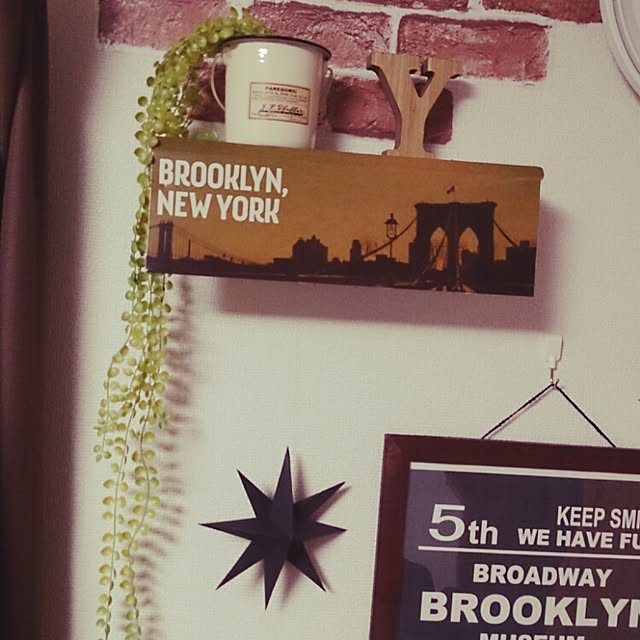 壁/天井/ミスタードーナツ♪/Brooklyn/峰川あゆみさんの無料画像/賃貸...などのインテリア実例 - 2015-04-12 21:05:38