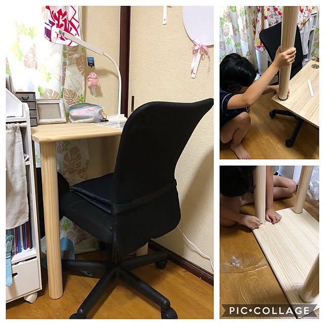 勉強机DIY/ニトリ/ロイヤルホームセンター/いいね！ありがとうございます♪/わくわく♡...などのインテリア実例 - 2019-08-11 16:38:45