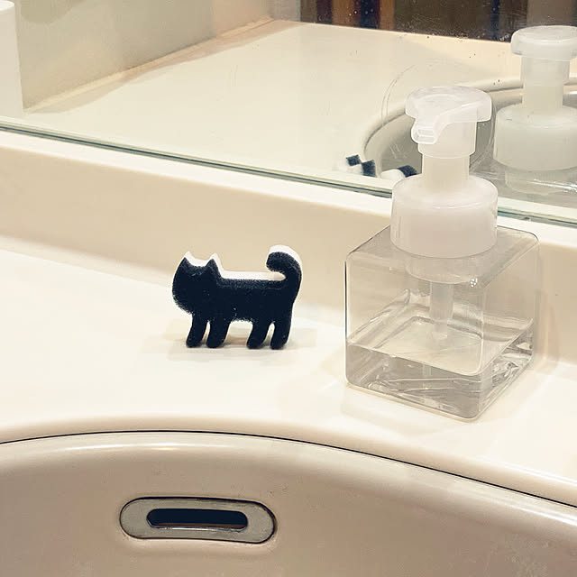 猫の形/メラミンスポンジ/100均/ダイソー/バス/トイレ...などのインテリア実例 - 2019-10-06 10:06:50
