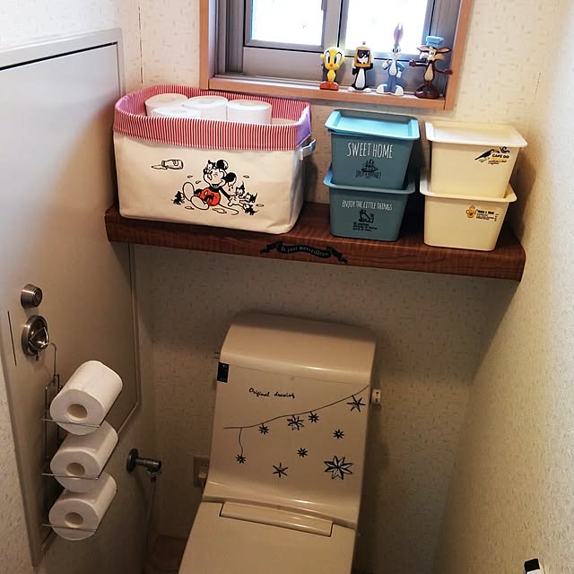 バス/トイレ/トイレットペーパー/ダイソー/スクエアボックス/セリア...などのインテリア実例 - 2016-03-26 15:33:25