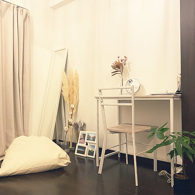 一人暮らし/カフェ風/ナチュラル/観葉植物/IKEA...などのインテリア実例 - 2021-09-09 07:32:32