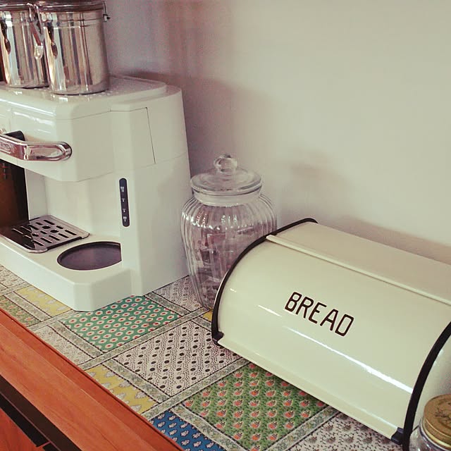 キッチン/建売住宅/カフェ風/デロンギコーヒーメーカー/３coinsのインテリア実例 - 2016-02-08 08:53:45