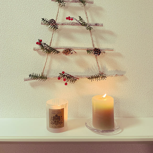 部屋全体/スリーコインズ雑貨/クリスマス/クリスマスディスプレイ/アロマキャンドル...などのインテリア実例 - 2023-11-23 17:42:41