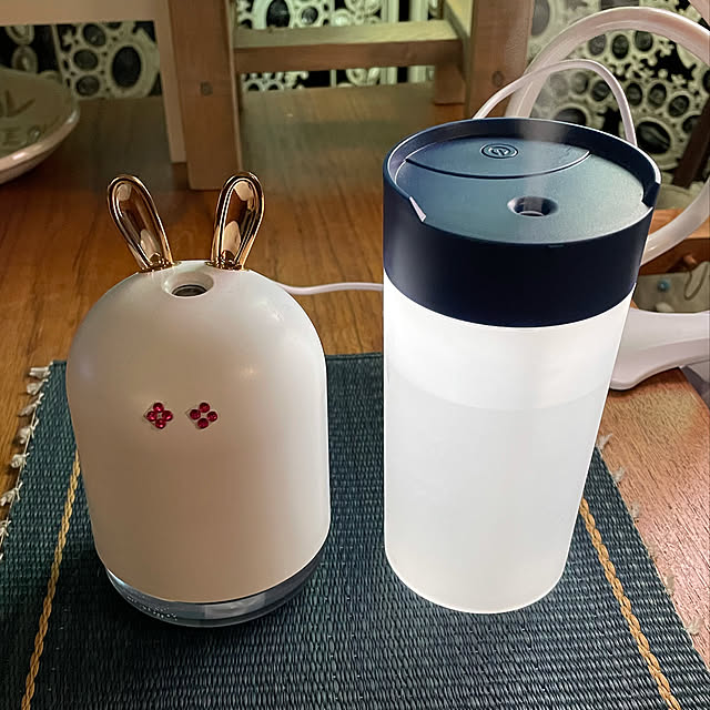 加湿器/照明/ダイソー/机のインテリア実例 - 2021-01-24 08:57:35