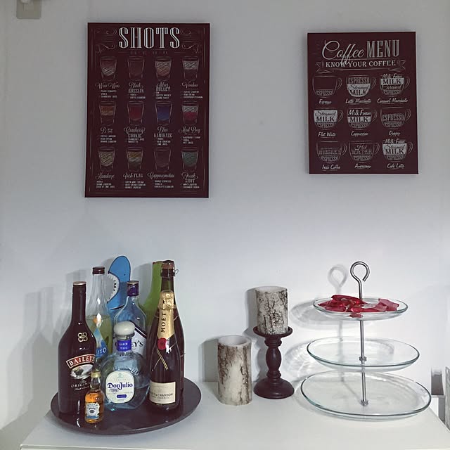 キッチン/NITORI/IKEA/homebar/candlelightのインテリア実例 - 2016-07-28 22:27:00