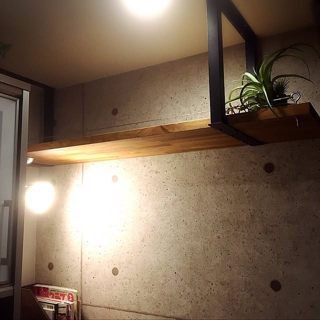 キッチン/吊り棚/DIY/フェイクグリーン/壁紙DIY...などのインテリア実例 - 2016-11-17 16:31:43