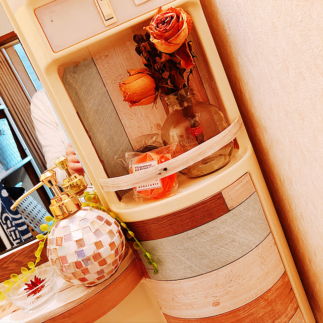100均/一人暮らし/ドライフラワー/ダイソー/バス/トイレのインテリア実例 - 2020-12-04 17:43:50