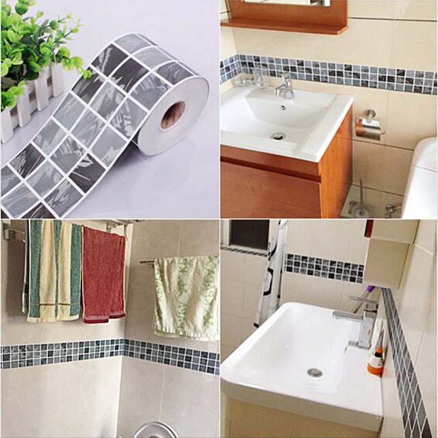 貼ってはがせる/壁紙DIY/silkyroom/ウォールステッカーのシルキー/バス/トイレのインテリア実例 - 2019-12-21 11:22:59