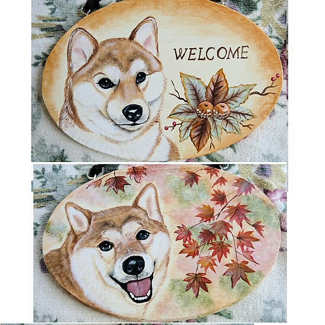 玄関/入り口/ハンドメイド/犬/小物/トールペイントのインテリア実例 - 2016-11-05 13:51:59