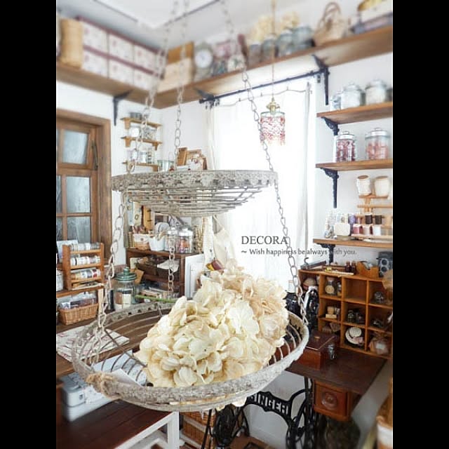 壁/天井/いなざうるす屋さん/いなざうるす屋さんの紫陽花/アトリエ/アンティーク風...などのインテリア実例 - 2014-03-07 11:48:00