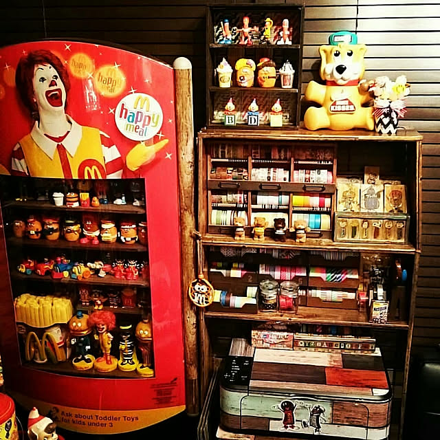 部屋全体/アメリカン雑貨/アメキャラ/マクドナルド/m&m's♡...などのインテリア実例 - 2018-06-08 23:38:29