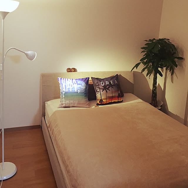 ベッド周り/観葉植物/IKEAのインテリア実例 - 2015-07-01 21:05:06