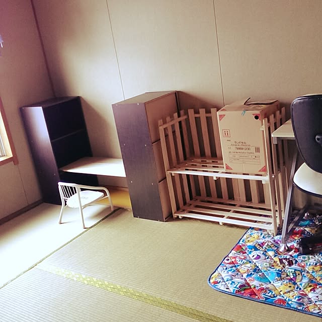 机/#カラーボックスのインテリア実例 - 2015-04-01 23:28:24