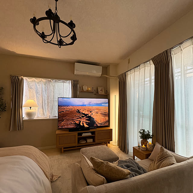 リビング/ディスプレイコーナー/一人暮らし/寝室インテリア/アパートのインテリア実例 - 2026-03-09 16:45:33