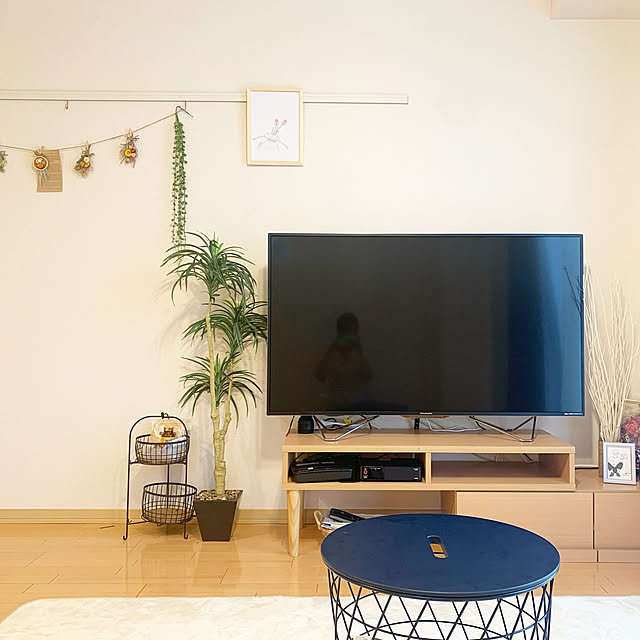シンプルインテリア/100均/IKEA/フェイクグリーン/ドライフラワー...などのインテリア実例 - 2020-09-18 09:08:02