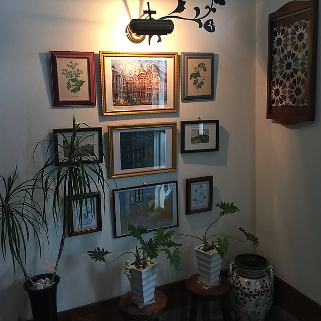 壁/天井/絵画/観葉植物/照明のインテリア実例 - 2016-05-09 12:47:40
