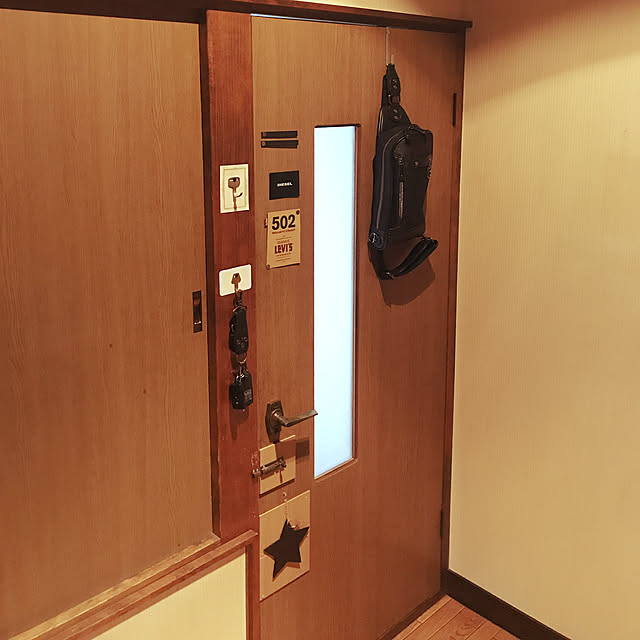 玄関/入り口/100均/ダイソー/DIY/ハンドメイドのインテリア実例 - 2017-08-24 06:49:32