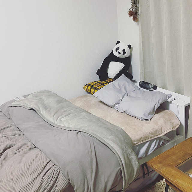 ベッド周り/IKEA/無印良品/一人暮らしのインテリア実例 - 2019-01-22 01:33:55