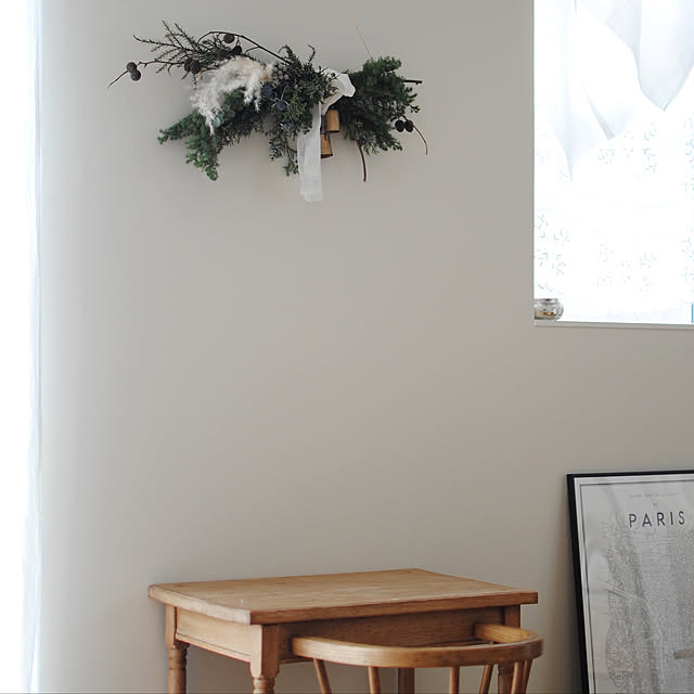 壁/天井/クリスマス/クリスマス準備/クリスマス飾り/スワッグ...などのインテリア実例 - 2018-12-07 22:21:02