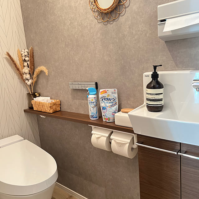 バス/トイレ/トイレ掃除すると気分が良くなりますね/トイレ掃除が楽になる/トイレ掃除グッズ/トイレ掃除...などのインテリア実例 - 2024-11-08 04:07:09