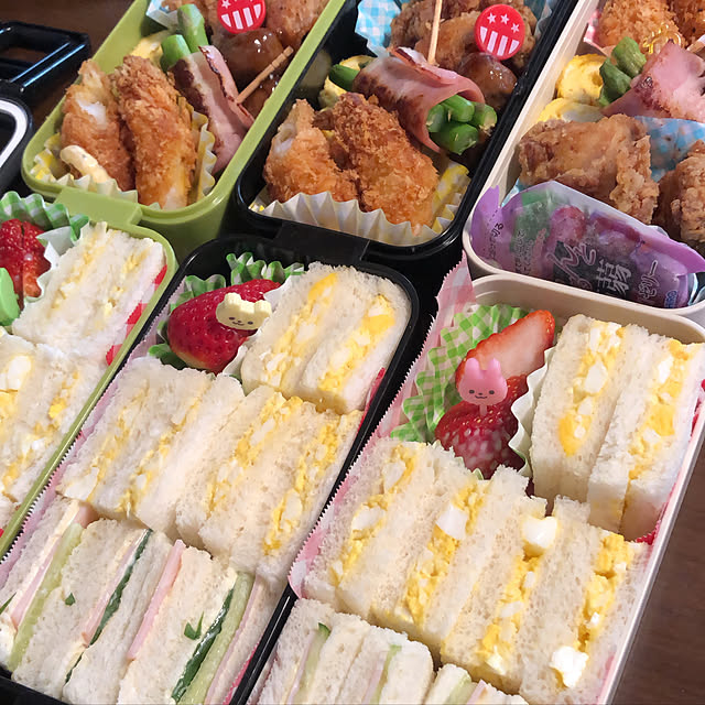 歓迎遠足/サンドイッチ弁当/こどもと暮らす。/キッチンのインテリア実例 - 2019-04-16 08:00:50