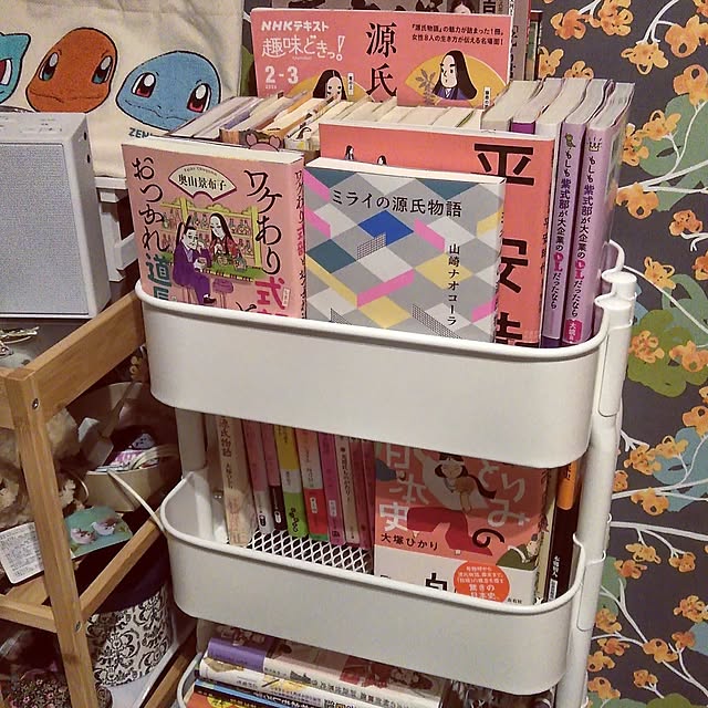 ベッド周り/イケア/IKEA/イケアワゴン/IKEAワゴン...などのインテリア実例 - 2024-07-31 22:16:42