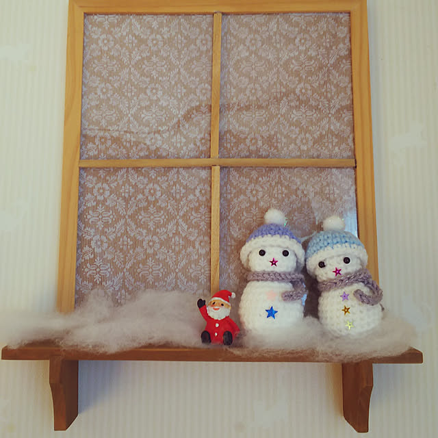壁/天井/クリスマス/セリア/雪だるま/カントリーマーケット購入品...などのインテリア実例 - 2018-11-01 08:26:22