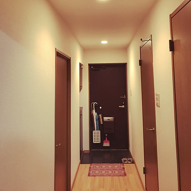 玄関/入り口/傘置きダサいけど/男前/照明のインテリア実例 - 2017-07-11 20:08:31