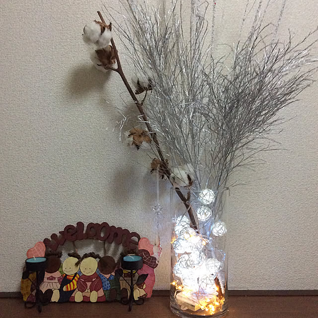 玄関/入り口/クリスマス/ニトリ/照明/セリア...などのインテリア実例 - 2017-12-19 01:31:19