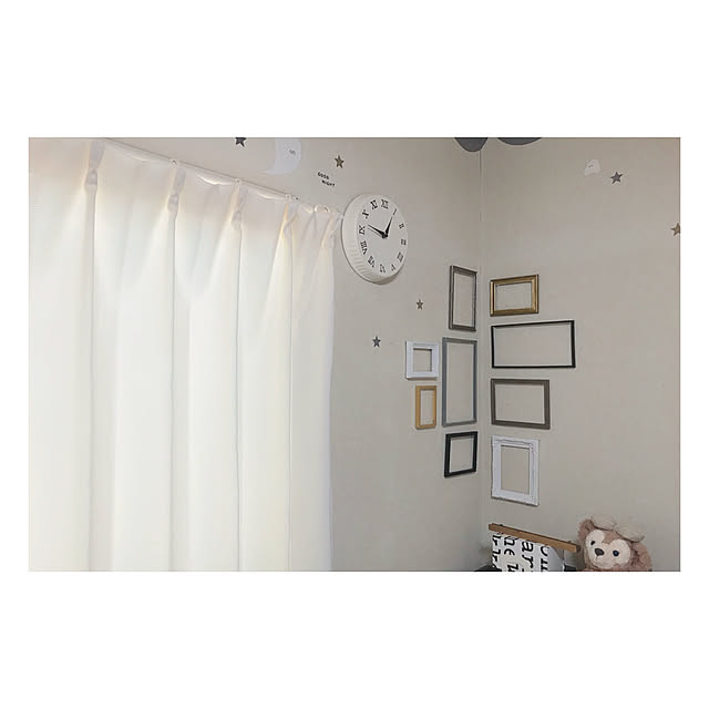 壁/天井/額縁/フォトフレーム/時計/星...などのインテリア実例 - 2018-05-24 18:08:54