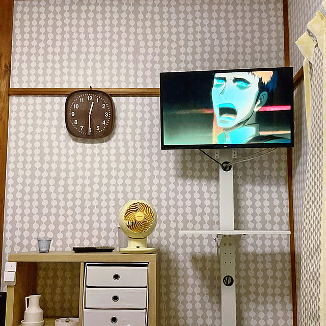 KYOKOのアイリスオーヤマ-サーキュレーター AC アイリスオーヤマ 静音 上下左右首振り リモコン付き 換気 18畳 送風機 扇風機 エアコン併用 コンパクト 衣類乾燥 部屋干し 小型 PCF-SC15TP-P CF-SC15TP-Y PCF-SC15TP-A[安心延長保証対象]【kdn】の家具・インテリア写真