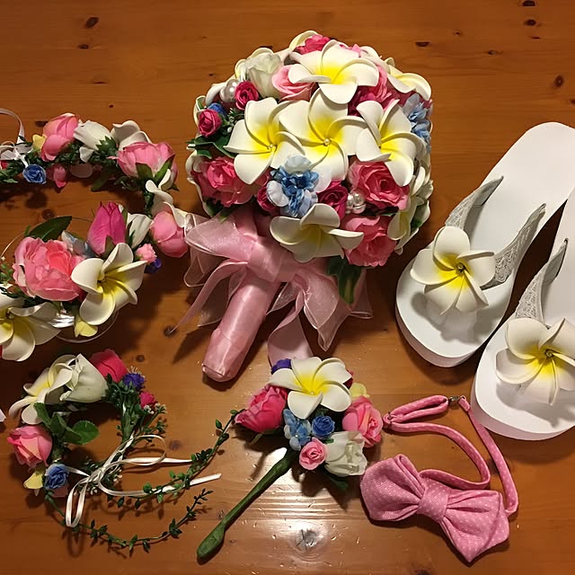 クレイフラワー♡フラワーリース♡花の妖精さん♡ハンドメイド クレイフラワー♡フラワーリース♡花の妖精さん♡ハンドメイド