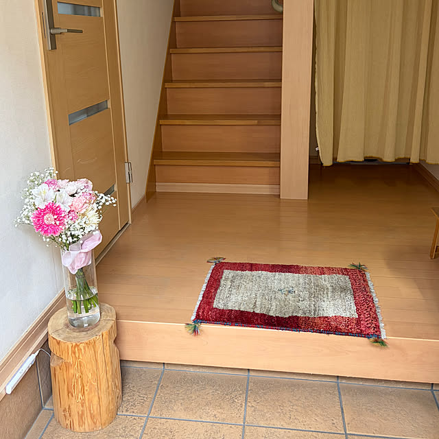 玄関/入り口/ギャッペの玄関マット/玄関ディスプレイ/花のある暮らし/心地よい暮らし...などのインテリア実例 - 2026-06-06 10:03:07