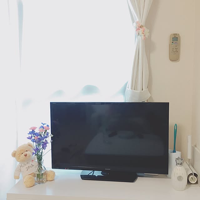 リビング/テディベア/花のある暮らし/お花/White...などのインテリア実例 - 2017-04-28 14:40:16