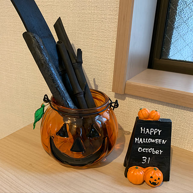 ダイソー/ハロウィン/玄関/入り口のインテリア実例 - 2019-09-13 09:50:52