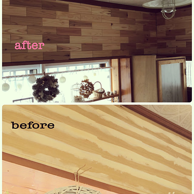 ウッドタイル/中古戸建/百均大好き♥/チャンプルースタイル❣️/内装材大問屋...などのインテリア実例 - 2021-11-29 13:56:20