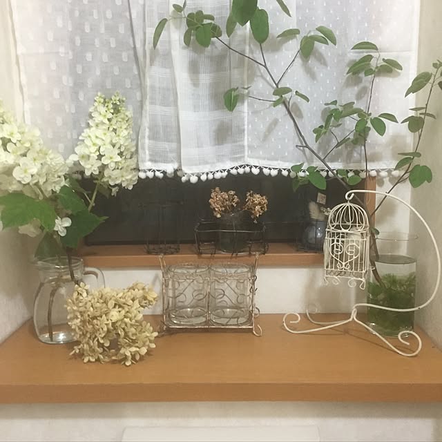バス/トイレ/ハンドメイド/北欧/ナチュラル/ドライフラワー...などのインテリア実例 - 2016-06-05 13:00:00
