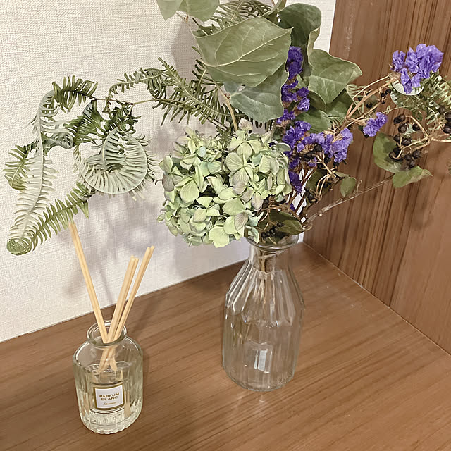 玄関/入り口/センスある人が羨ましい/友達がドライフラワー選んでくれた/ドライフラワーのある暮らしのインテリア実例 - 2023-11-06 08:23:07