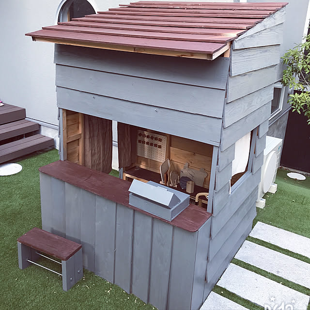 キッズインテリア/キッズスペース/お庭DIY/お庭改造計画♪/お庭のある暮らし...などのインテリア実例 - 2021-05-14 16:27:32