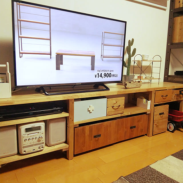 リビング/DIY/手作り♡/テレビ台DIYのインテリア実例 - 2019-10-12 18:20:17