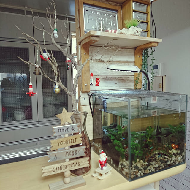 リビング/クリスマス/100均/いなざうるす屋さん/3coios...などのインテリア実例 - 2018-11-05 09:47:44