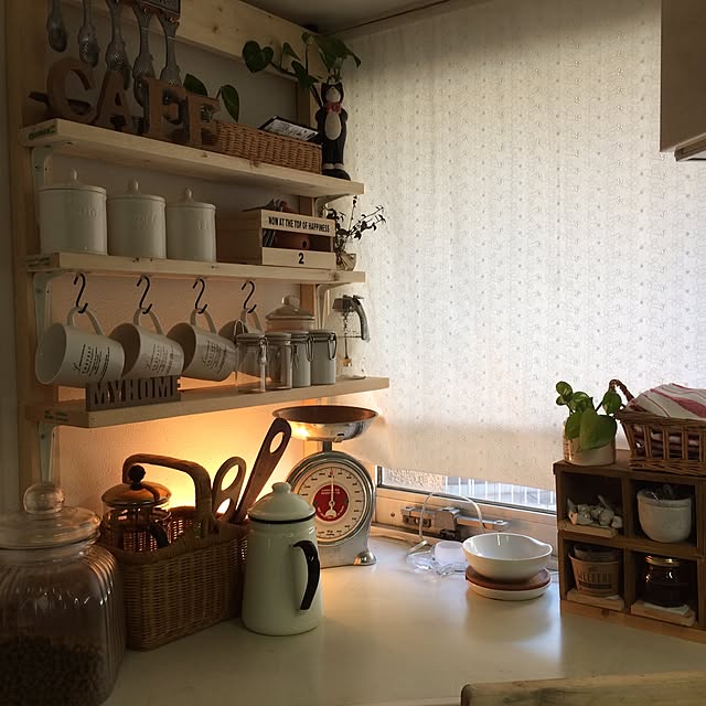 キッチン/観葉植物/DIY/DIY女子/ナチュラル...などのインテリア実例 - 2017-01-22 11:51:39