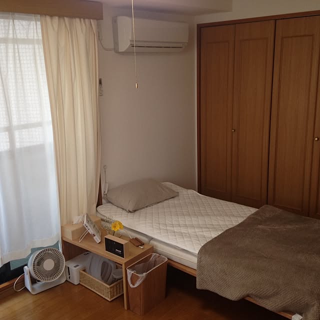 ベッド周り/無印良品/hacoa/生花のインテリア実例 - 2015-07-11 17:03:12