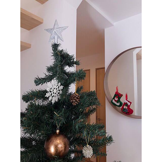 玄関/入り口/クリスマスツリー/クリスマス/塗り壁/漆喰壁...などのインテリア実例 - 2018-11-14 13:50:57